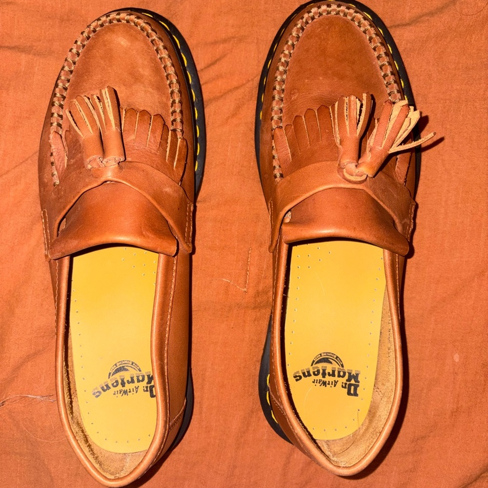 Dr. Martens Tan Tassel Loafers